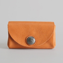 Naruto short wallet female leather retro pure cowhide mens wallet tide short multifunctional card bag coin wallet