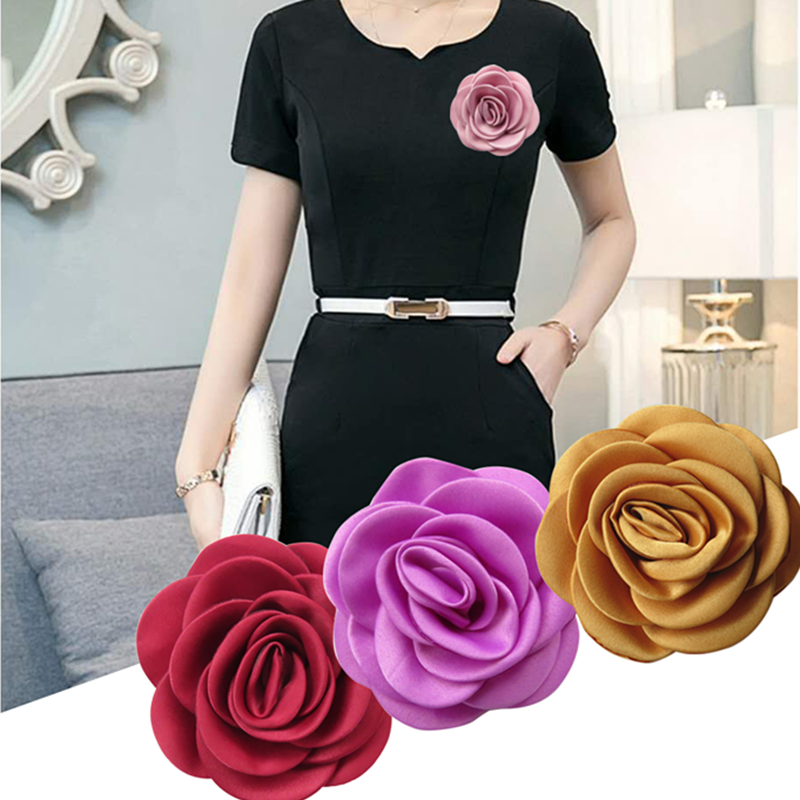 Japan-South Korea Department to Work Chest Flowers Mountain Tea Flowers Chest Flower Brooch Brooch Brooch Breast Flower Brooch Woman 100 hitch Atmospheric Accessories