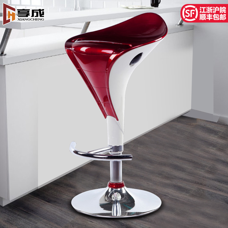 Bar chair Nordic modern minimalist home high stool bar stool bar chair lifting leisure backrest chair stool