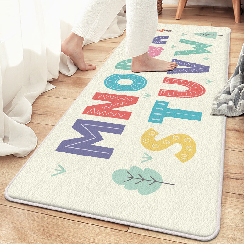 Thickened Imitation Cashmere Cute Cartoon Bedroom Bedside Blanket Children Room Rug Play Soundproof Warm Ground Mat Floating Window Mat
