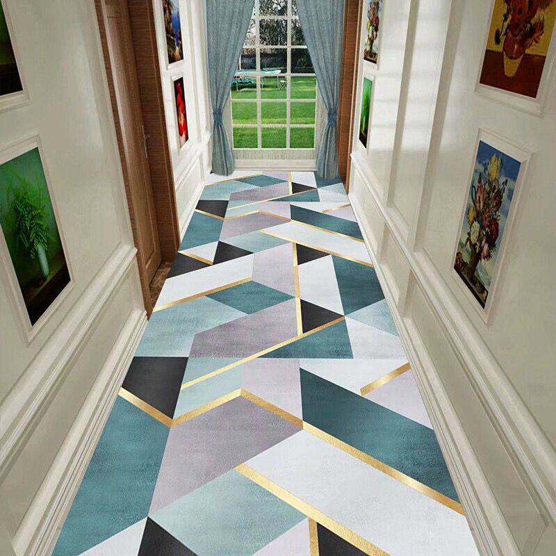 Light luxury modern Nordic living room carpet bedroom bedside can be cut porch aisle hotel full of stairs corridor carpet