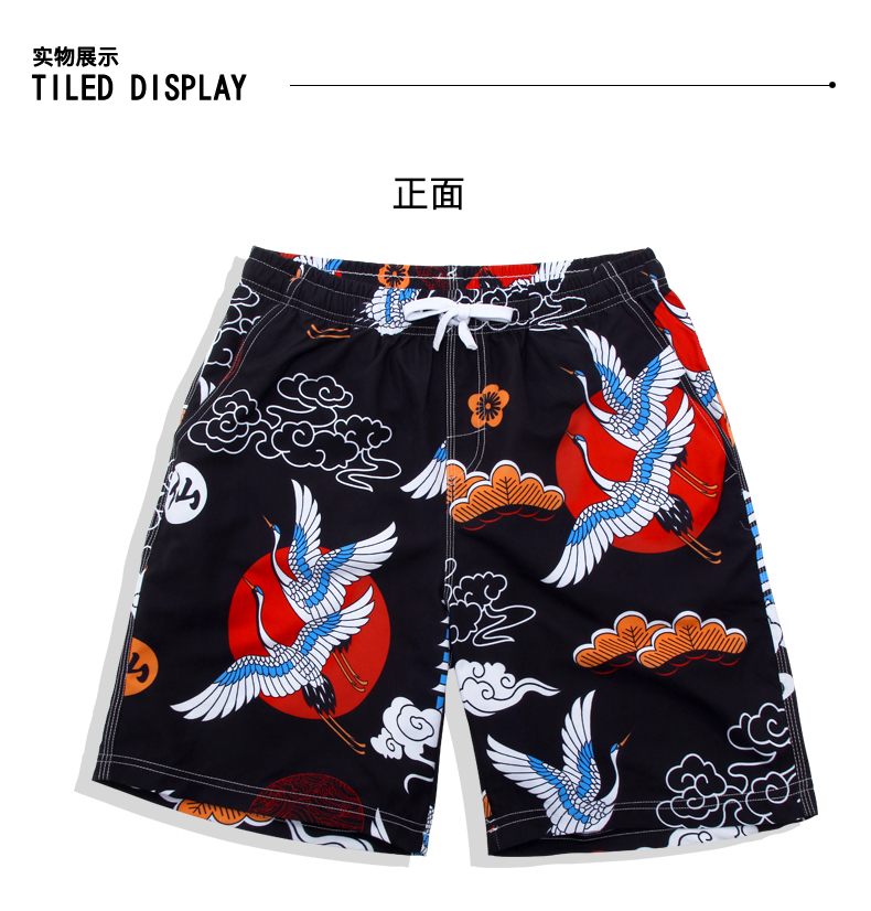 Youyou Beach Quần Nam Hợp thời trang thoải mái Boxer Five Points Anti-mite Cặp đôi Spa Beach Đồ bơi quần đi biển hawaii
