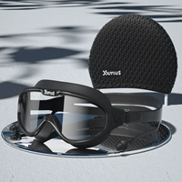 Прозрачный черный+пловцы (доступно для близоруков)