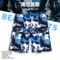 Quần đi biển cho nam kỳ nghỉ hè thiết lập quần mùa xuân nóng quần nam vài quần short xu hướng giản dị năm điểm quần hoa - Quần bãi biển 	quần đi biển tập thể