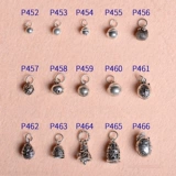 Колокольчик, подвеска, аксессуар ручной работы, плетеный браслет из красной нити, ожерелье, ювелирный шарм, серебро 925 пробы, DIY