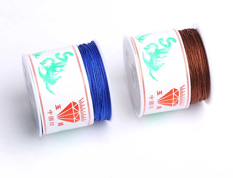 Số 72 dòng ngọc rung DIY dây bện dây đỏ vòng chân trang sức dòng đính cườm dòng vòng tay dây chuyền dệt mặt dây buộc - Vòng chân vòng chân nữ bạc