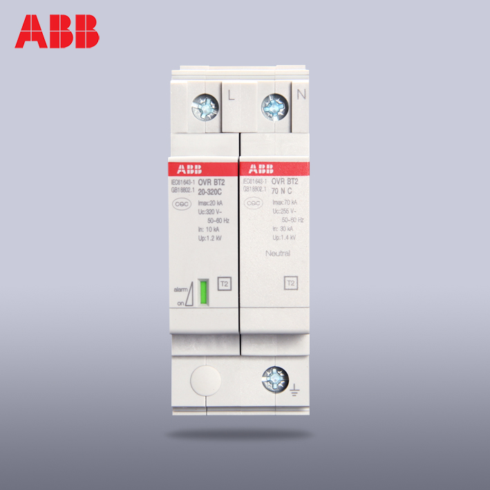 ABB Surge Protector Power Surge Arrestor 2P 220V Anti-surge OVR BT2 1N-20-320 P