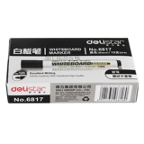 Deli 6817 Whiteboard Pen может натирать маркерную маркерную маркерную маркерную маркерную маркерную маркерную доску, большую мощность, черная, красная и синяя трехколорная толстая головка