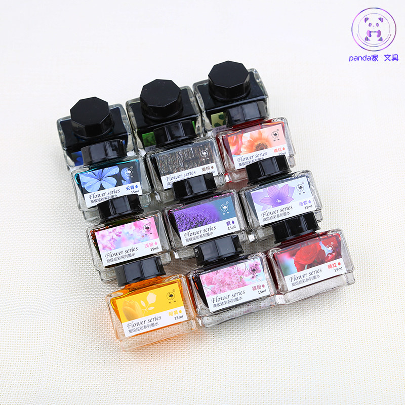 Ostrich color pen splash monologue 12 colors whole box single bottle painted ink sketch dye type does not block the pen