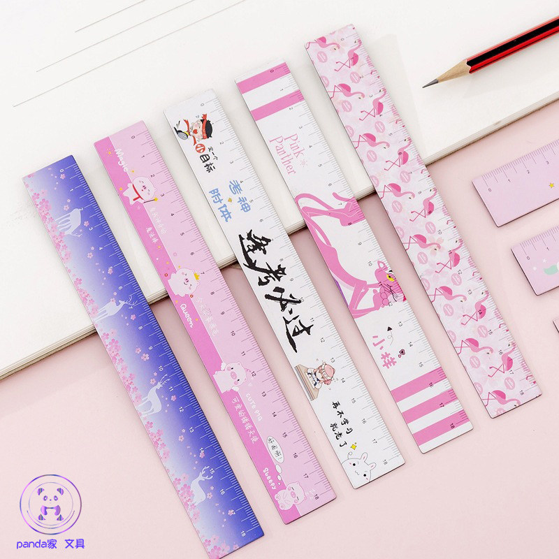 Cartoon Magnetometric Ruler ruler soft ruler magnet magnet 18cm cm Teenage Girl Pink Cute Little Ruler