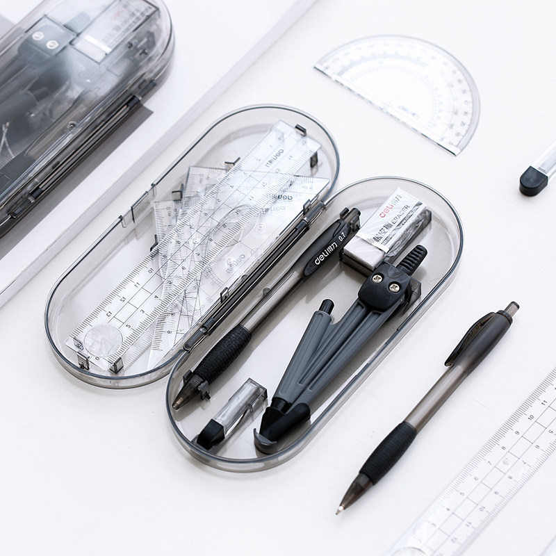 Powerful 9591 ruler set stationery set protractor triangle board ruler drawing compass examination set boxed