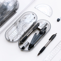 Powerful 9591 ruler set stationery set protractor triangle plate ruler drawing compasses test set boxed