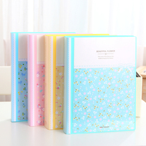 Powerful 517X loose-leaf folder Huajian set 40 pages 60 pages 80 pages information book floral A4 test paper folder insert folder