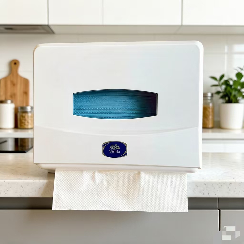 Vinda Wall-Mounted Paper Towel Dispenser for Commercial, Public, and Household Use, Single Pack Paper Holder Vs9127 Vinda Wall-Mounted Paper Towel Dispenser for Commercial, Public, and Household Use, Single Pack Paper Holder Vs9127