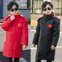 Children's table tennis suit Men and women cotton jacket with velvet and thick feather ball coat warm winter training coat