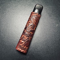 Cigarette holder filter leather cover permanent blood willow clear lung engraving filtration cycle using drawbar to wash thick and thin smoke hopper