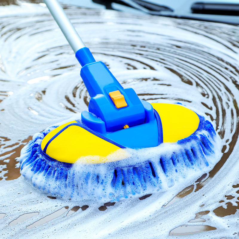 Car supplies car wash brush soft hair long handle telescopic brush car brush cleaning tool set wipe car mop artifact