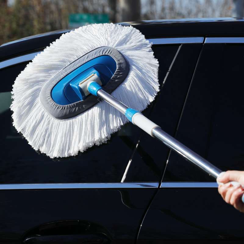 Car Wash Mop Without Injury Car Soft Hairbrush Car Brush Car Special Non Pure Cotton Wipe Car God Instrumental Long Handle Tool Flex