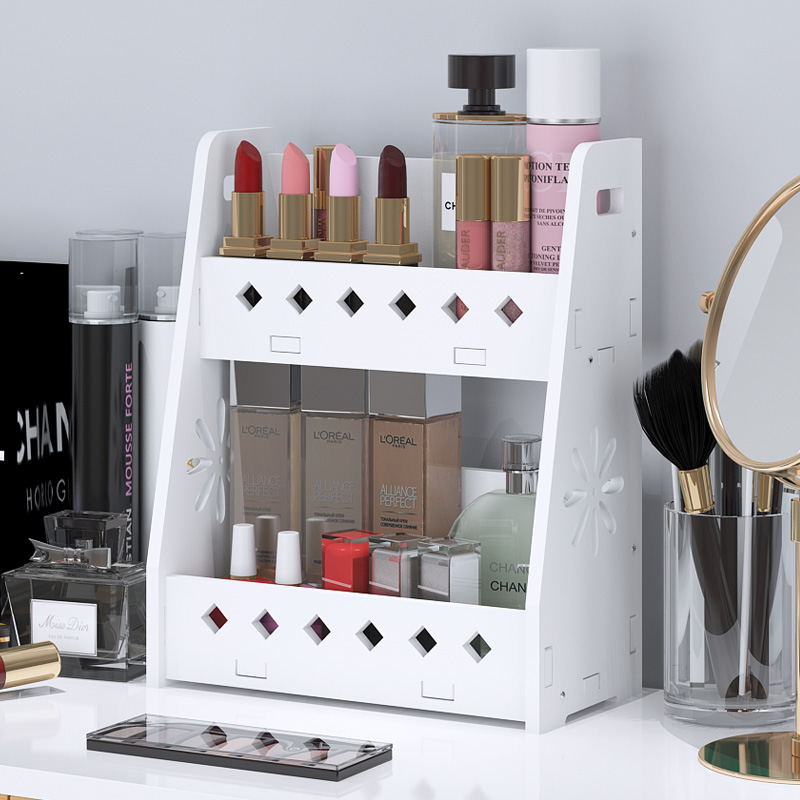 Yakeli powder room bathroom rack toilet makeup table desktop cosmetic storage box finishing rack simple