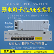 Weak current box Gigabit switch modular standard poe ceiling ap panel surveillance camera network cable power supply