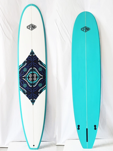 9 футов серфинга PU Материал стеклянный волокно ретро цвет цветов Новые мужчины и женщины с жесткой доской Длинной доски девять -подлинная доска для серфинга