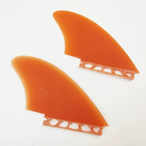 Future Twin Fin Fin Orange Bolf Fiber Hail Ruddy Fint FIN Два -хвостовые плавники