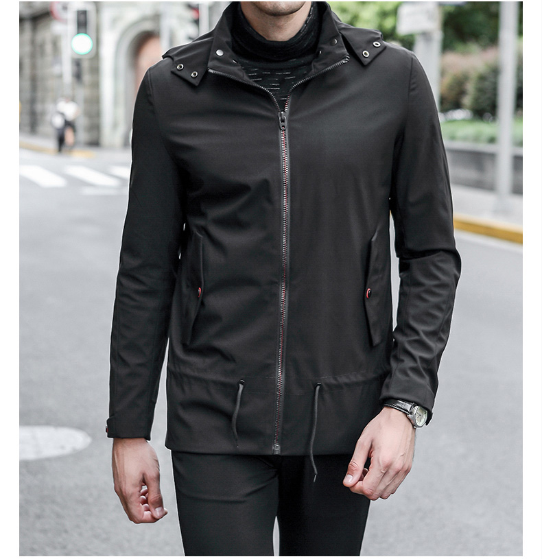 Playboy Men Winter 2018 Mới Hàn Quốc Slim Thể thao Áo khoác ấm áp Áo gió ngắn áo khoác nam