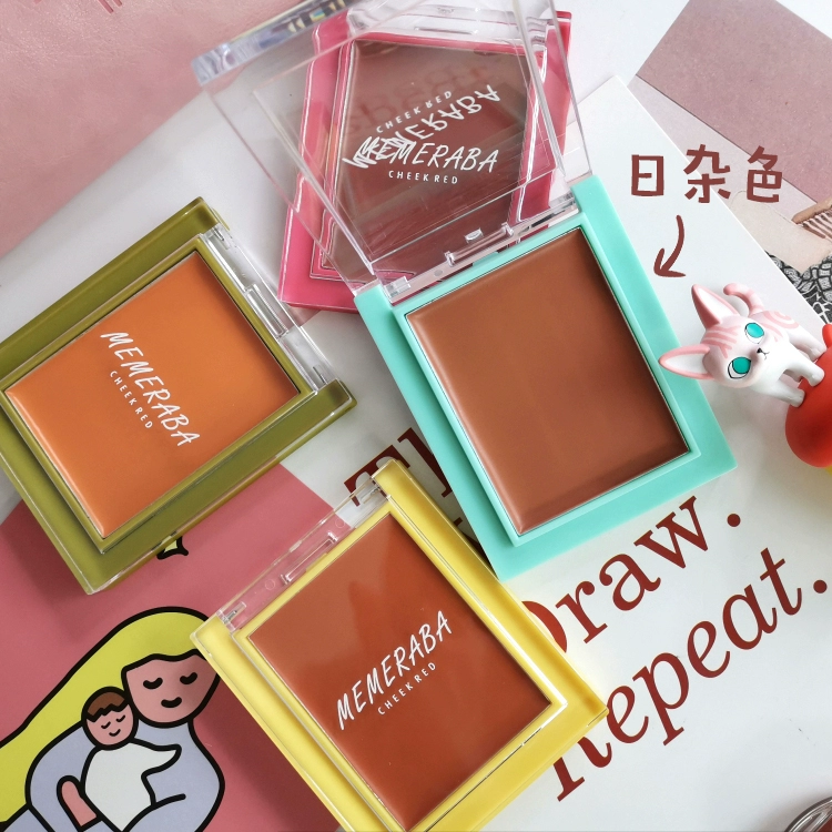 Người đẹp khóc mướt kem mousse má hồng MEMERABA Meimei Reba caramel đỏ nâu sữa nâu phấn trang điểm nude - Blush / Cochineal