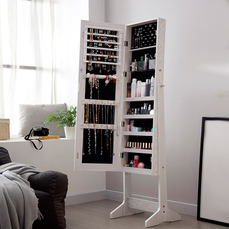 Yangyuan tủ gương lưu trữ gương thay đồ gương toàn thân gương lưu trữ tủ trang sức tối giản hiện đại gương không viền 6150 tủ gương treo tường tủ gương đứng