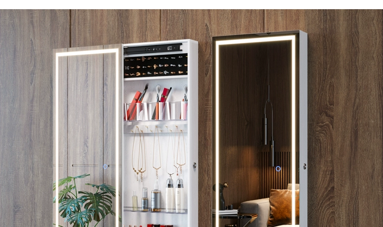 Yangyuan thay đồ gương soi toàn thân gương kéo 2 bên treo tường tủ bảo quản trang sức nhà phòng ngủ gương thông minh ánh sáng 7020B gương đựng đồ trang sức tủ gương đứng