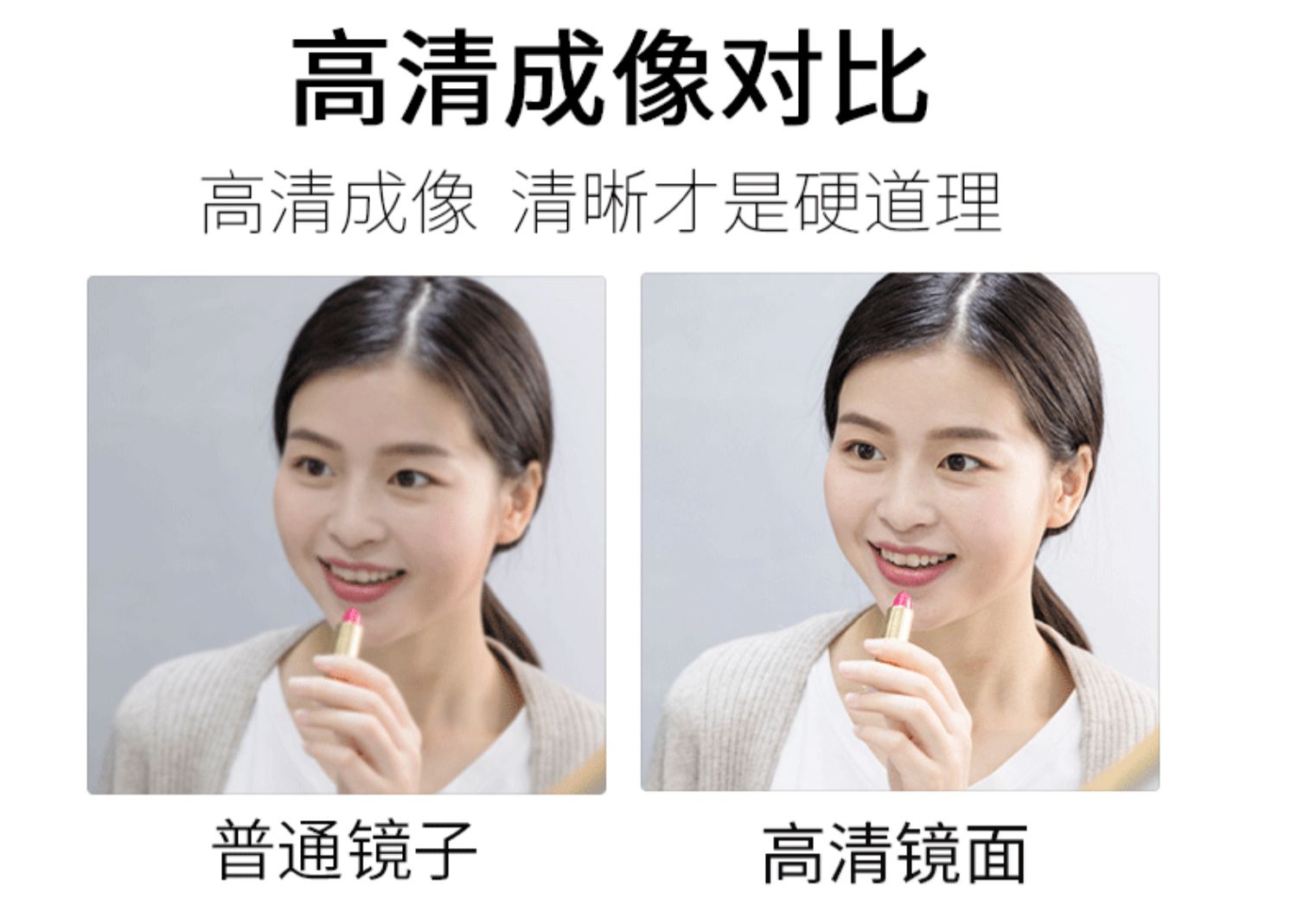 Gương soi nhà nữ có đèn treo tường gương lưu trữ tủ phòng ngủ đơn giản hiện đại lắp gương toàn thân gương - Gương gương trang điểm có đèn