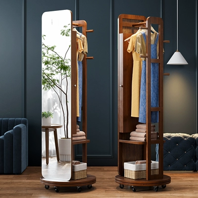 Tủ gương trang điểm phòng ngủ chất liệu gỗ thông có thể xoay 360 độ tủ gương thông minh hiện đại tủ gương thông minh 
