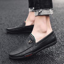 Doudou shoes mens 2021 pedal mens shoes summer driving shoes Korean lazy shoes mens soft casual shoes