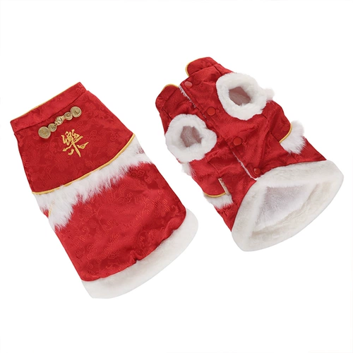 Кошачья одежда Сиамский котенок английский короткий кот Новый год Праздничный котенок котенок осень осень и зима сгущенная новогодняя одежда