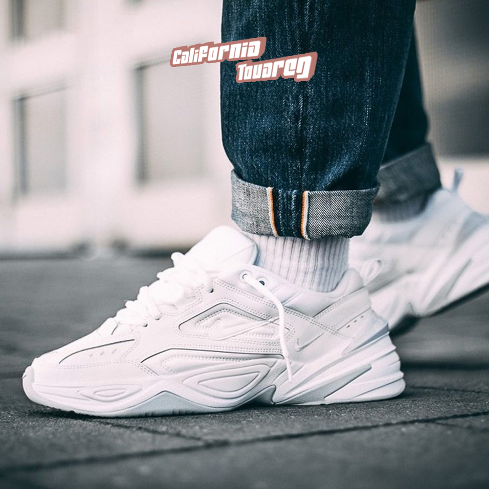 nike nike men's shoes m2k men's fashion retro pure white casual trend all-match old shoes AV4789-101