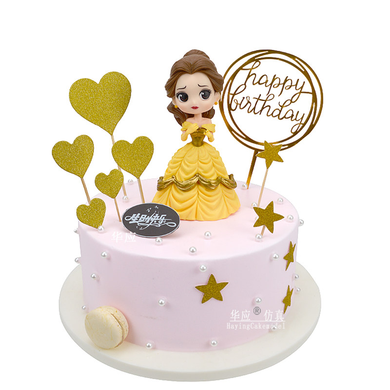 Simulation cake model new 2019 Snow White cake sample European style fake cake Birthday cake model