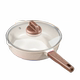 Medical stone flat bottom non-stick household steak frying pan