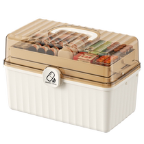 Household medicine box family childrens medicine large storage box large capacity medical first aid box folding classification medicine box