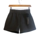Quần short len ​​nữ mặc hươu skinny skinny mới quần lửng ống rộng nhung vàng cao eo mùa thu và quần ống rộng mùa đông quần short ren nữ đẹp