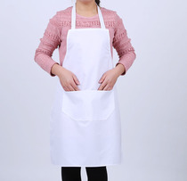 Handmade tie-dyed apron cotton pure white bleaching kindergarten art students training institutions painting pottery clay cover clothing customization