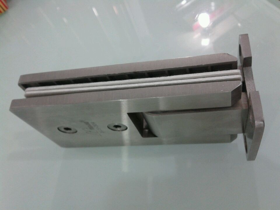 Shower room hinge 90 degree rectangular hinge 304 stainless steel bathroom clip double-sided shower room glass hinge