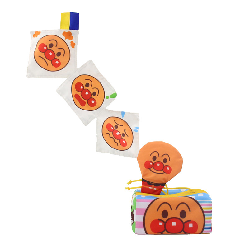Customize New Bread Baby Superhuman Cloth Art Emulation Toilet Paper Box Tissue Box Baby Appeasement Toy With Sound Paper