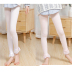 Childrens pantyhose Xuân Thu mùa hè cô gái xà cạp bé vớ trắng nhảy mỏng vớ chín điểm quần ren. 