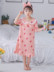 Cô gái ngủ váy bẫy bông ngắn tay mùa hè childrens pajamaprincess bé gái về nhà mẹ con quần áo. 