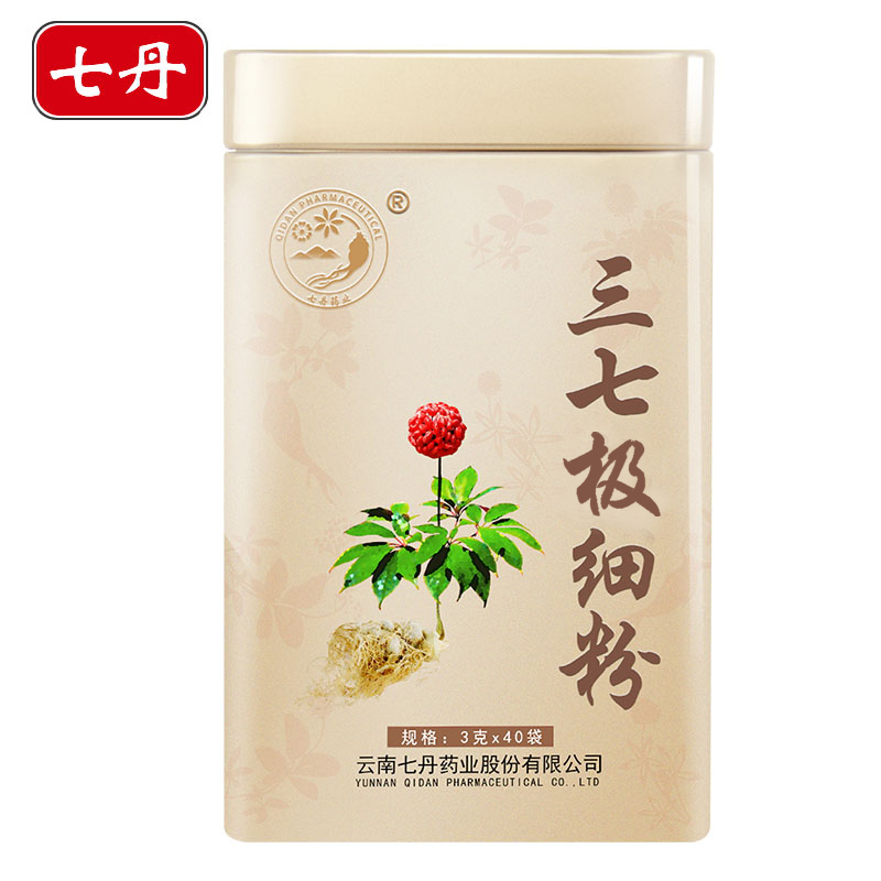 Qidan official Panax notoginseng Yunnan Wenshan Sanqi powder non-grade Sanqi extremely fine powder gold jar 37 fields seven head powder