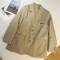 Loose Net red fried street small suit jacket women 2021 autumn dress Korean version of British style Senior sense profile niche suit