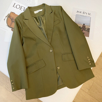 Loose fried street Net red casual small suit jacket women 2021 autumn dress Korean version of British style Senior sense niche suit