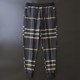 European station high-end plaid pants for men, spring and autumn casual pants, printed harem pants, men's sports pants, leggings and sweatpants