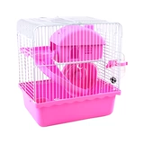 Hamsk Cage посвященная дешевая и крупная роскошная вилла домов поставляет Hamgore Gold Silk Bear Big Space Mouse Cage Full Set