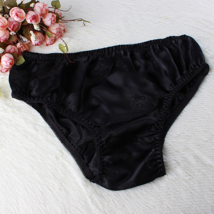Đầy đủ 3 thanh làm đẹp 100% lụa Quần lót lụa nam Quần short thoáng khí thoải mái Tóm tắt lụa quần sịp siêu nhân